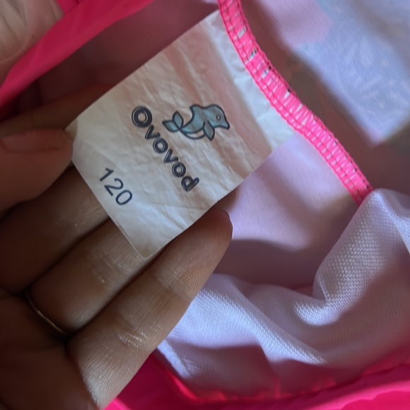 Amazon Ovovod Bathing Suit Set Shorts & Long Sleeve Swimwear Size fits like 6 - Picture 4 of 4